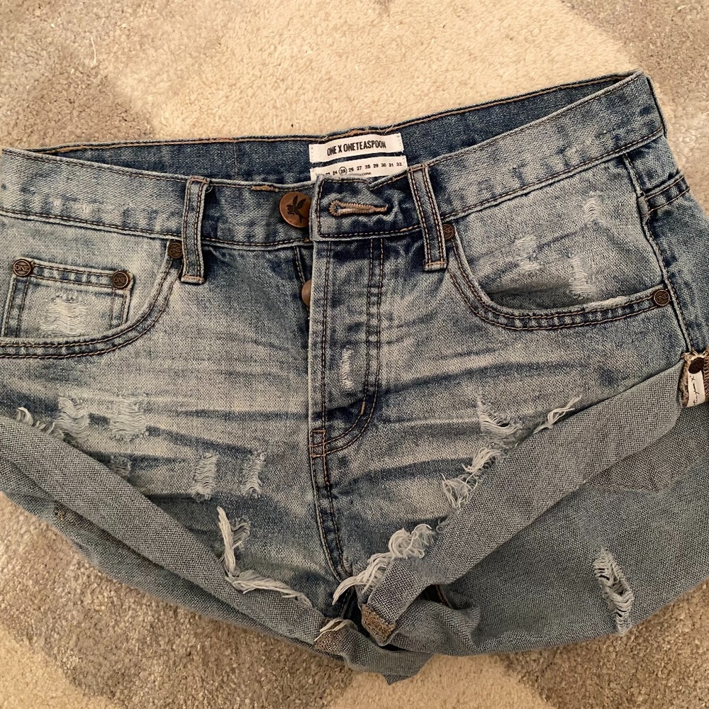 One Teaspoon Bandit Jean Shorts Size 25
